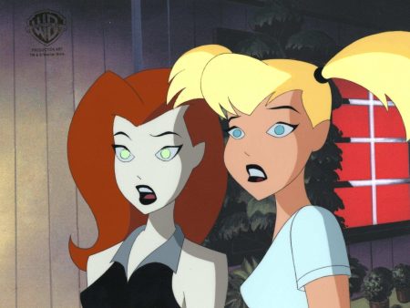 The New Batman Adventures Original Production Cel: Harley Quinn and Poison Ivy Online now