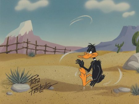 Looney Tunes Original Production Cel with Matching Drawing: Daffy Duck on Sale