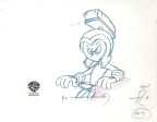 Looney Tunes Original Production Drawing:  Marvin The Martian Cheap