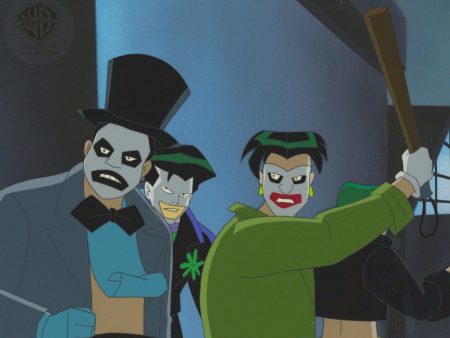 Batman Beyond Original Production Cel: Joker and The Jokerz Hot on Sale