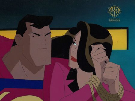 Superman the Animated Series Original Production Cel: Superman and Talia Al Ghul Online