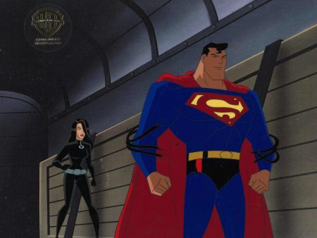 Superman the Animated Series Original Production Cel: Superman and Talia Al Ghul Hot on Sale