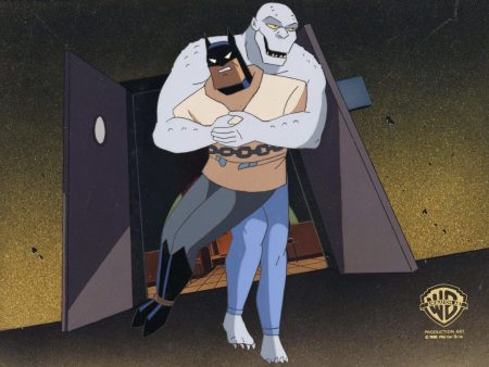 Batman The Animated Series Original Production Cel: Batman and Killer Croc Cheap