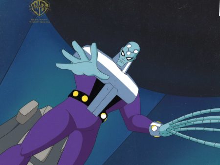 Superman The Animated Series Original Production Cel on Original Background: Brainiac Sale