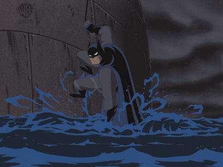 Batman The Animated Series Original Production Cel with Matching Drawing: Batman Online Sale