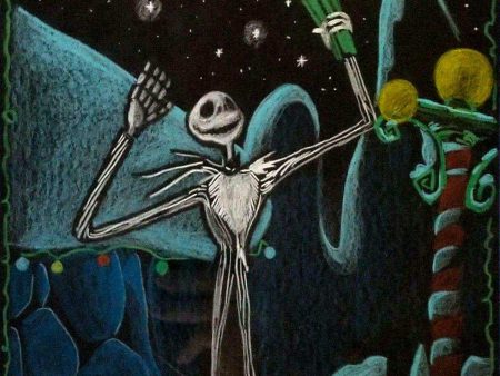 The Nightmare Before Christmas, Original Pastel Storyboard: Jack Skellington For Sale