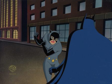 Batman The Animated Series Original Production Cel: Catwoman and Batman Online