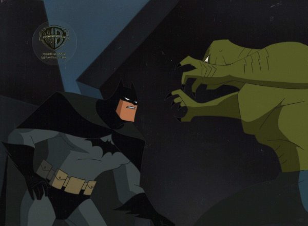 The New Batman Adventures Original Production Cel: Batman and Killer Croc Cheap