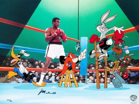 Empty That Glove! Limited Edition Cel signed by Muhammed Ali For Cheap