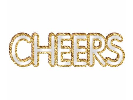 Cheers Standing Acrylic Mirror Mdf w  Glitter For Discount