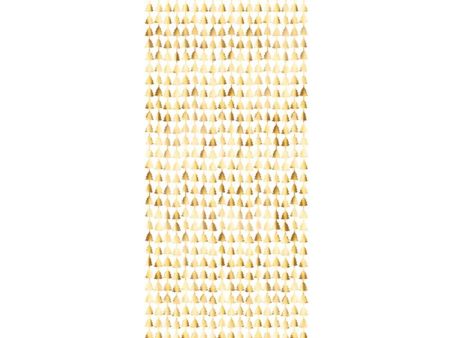 Christmas Trees Gold Party Curtain 100cm x 245cm Online Hot Sale