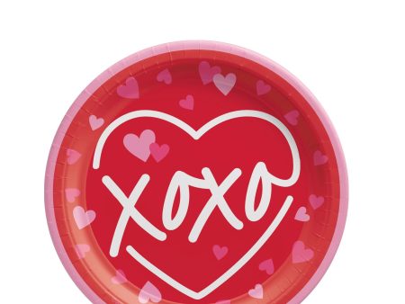 Cross My Heart Round Paper Plates 7in, 8pcs Online Sale