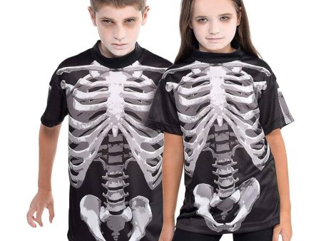 Child Black Bone T-Shirt Online Sale