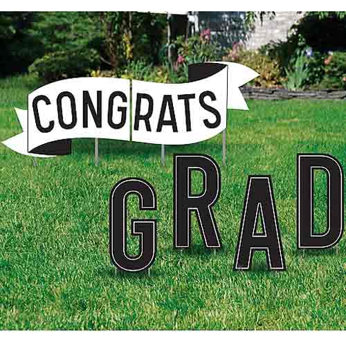 Congrats Graduation Yard Signs Corrugated Plastic Discount