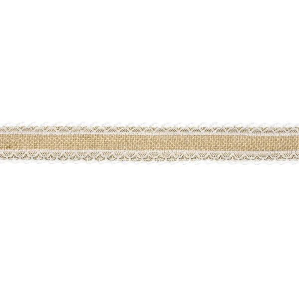 Jute Tape With White Lace Discount