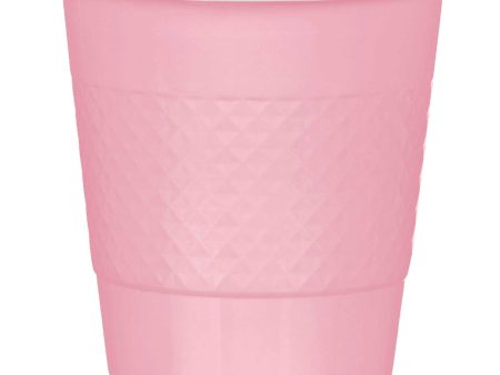 New Pink Plastic Cups 12oz 20pcs Sale