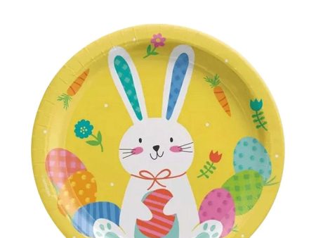 Funny Bunny Round Paper Plates 7in, 8pcs Online Sale