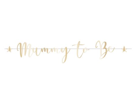 Ready To Pop Mummy To Be Letter Banners Foil 1.8m Hot on Sale