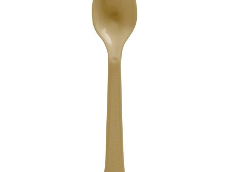 Gold Heavy Weights Plastic Spoons 20pcs Online Hot Sale