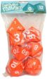 Squishy Dice - 7-Dice Set - Orange (2 ) For Discount