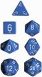 Chessex - 7-Dice Set - Opaque - Light Blue White on Sale